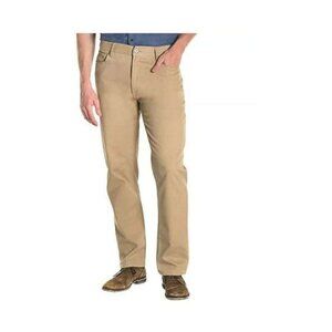 Iron Co. Men's Classic Stretch Comfort Patriot Pants, Straight Leg Khaki, 36/32